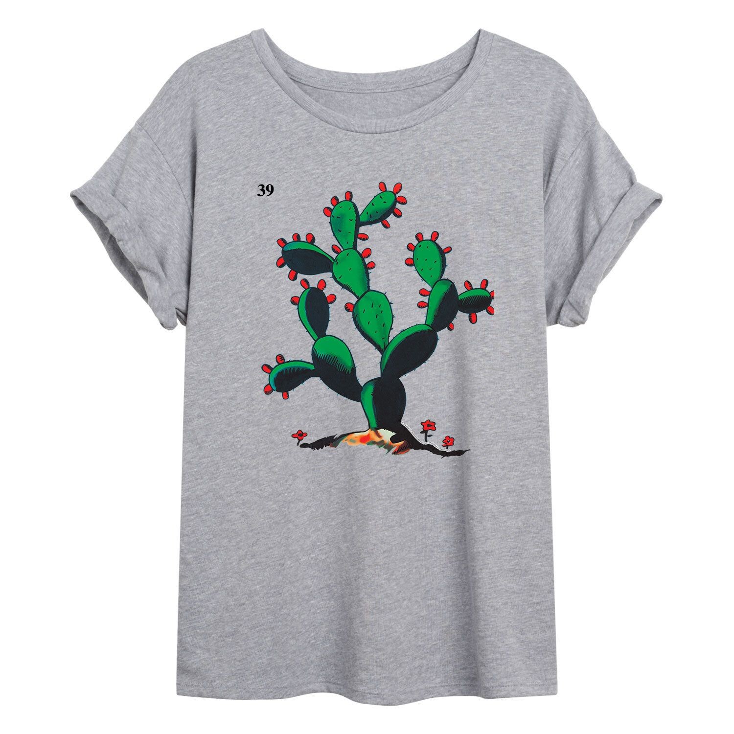 

Детская футболка большого размера с рисунком Loteria El Nopal Punkly Pear Cactus Licensed Character