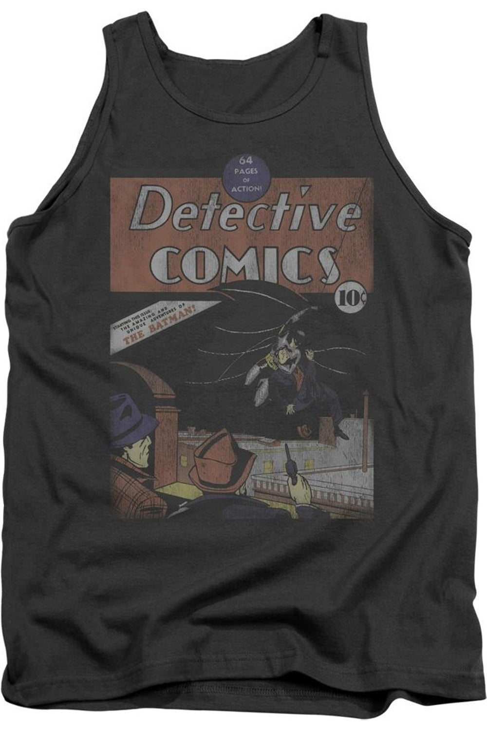 

DC Comics Detective #27 Потрепанный топ для взрослых Gildan, цвет charcoal