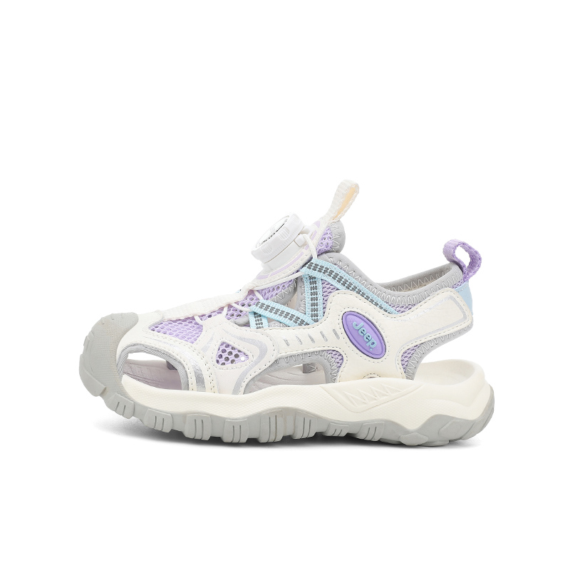 

Детские сандалии с низким верхом, устойчивые к истиранию, легкие, амортизирующие, нескользящие Jeep, фиолетовый