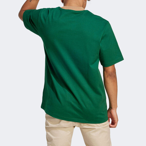 Футболка оригиналы adicolor 70s premium t shirt трилистник Adidas, зеленый — фото 3
