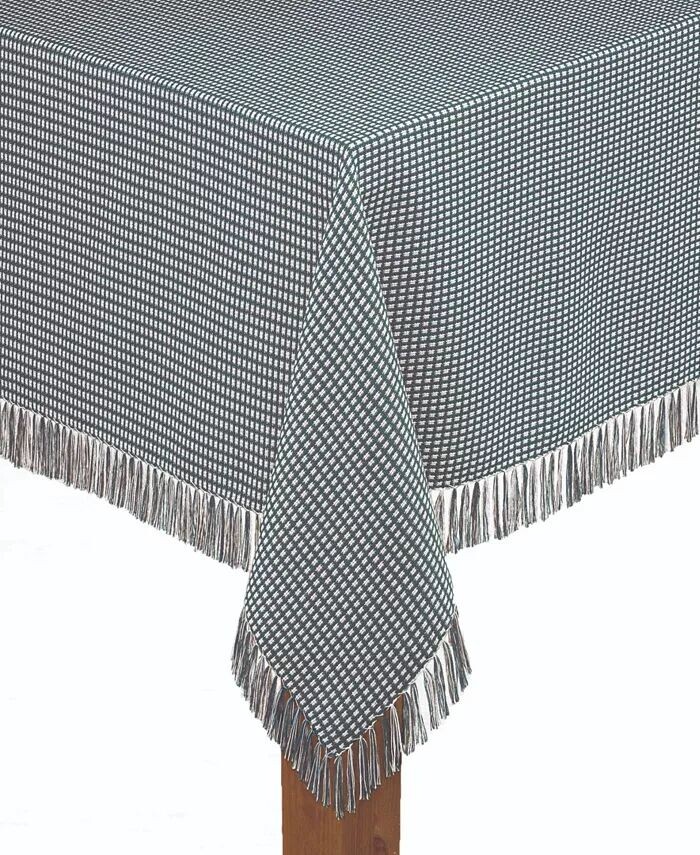 

Домотканая скатерть Hunter из 100% хлопка, 70 дюймов, круглая Lintex, зеленый