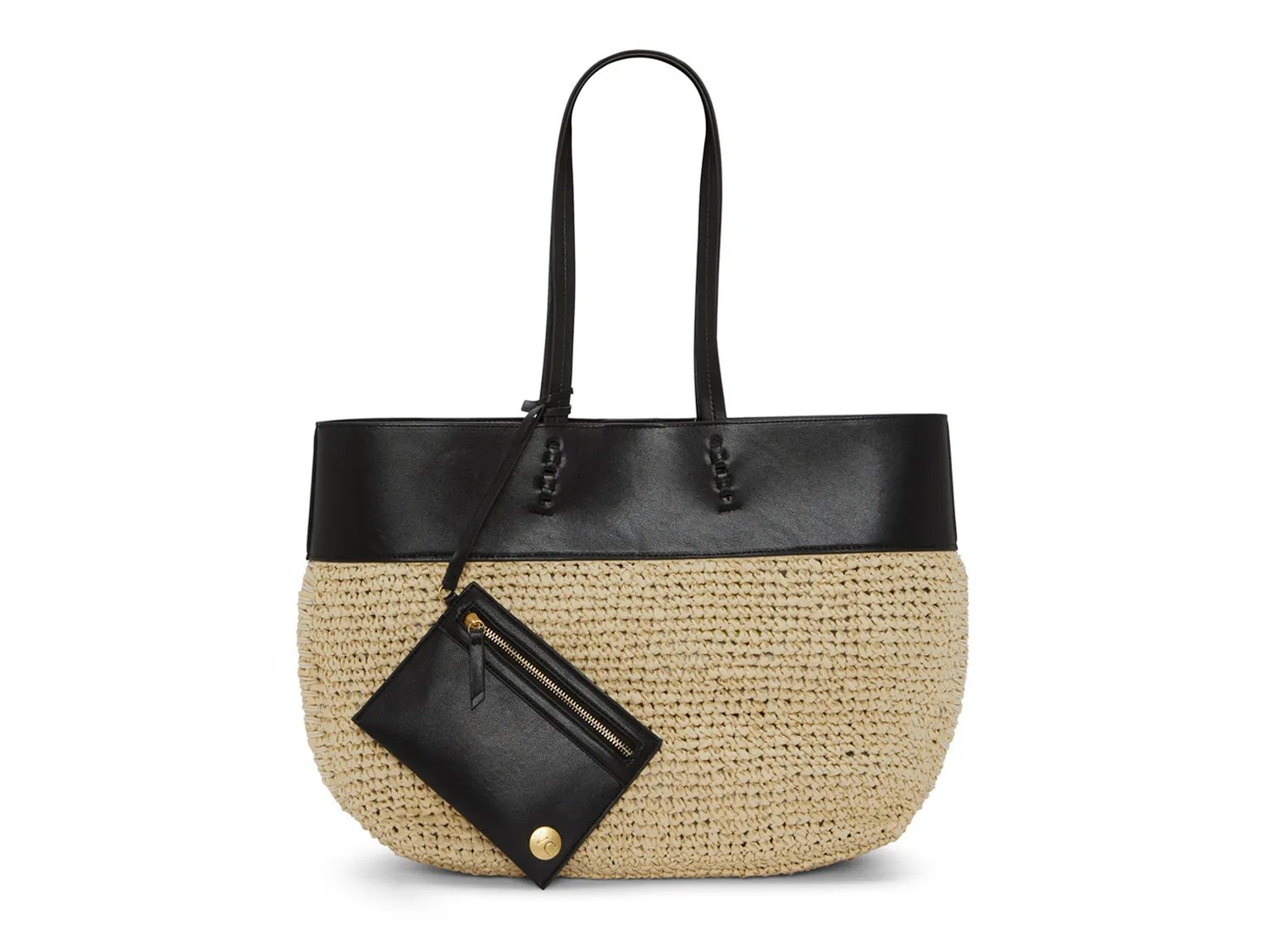 

Сумка-тоут Vince Camuto Fredi Tote, Black/Natural Beige