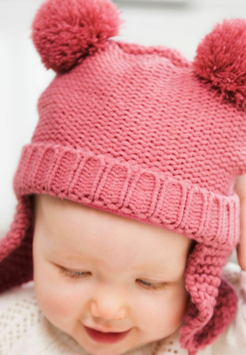 

Шапка COSY POM POM JoJo Maman Bébé, цвет pink