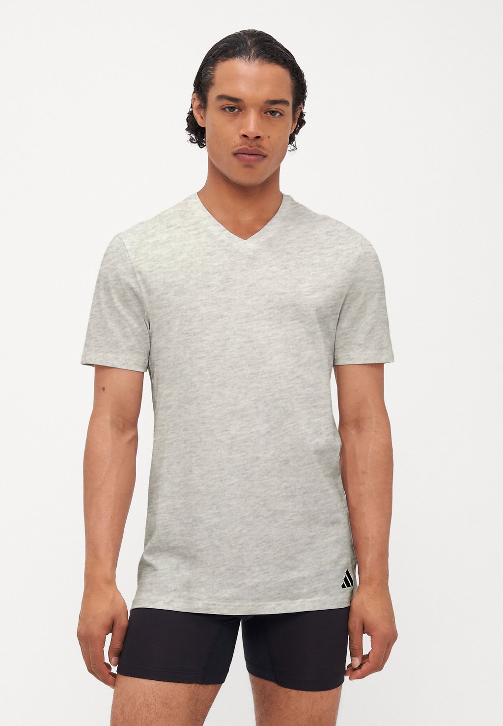 Нижняя футболка V NECK 3 PACK Adidas Sportswear, черный — фото 3