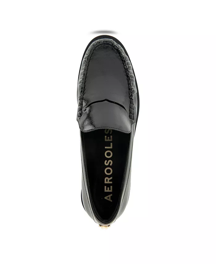 Женские лоферы Sienna на квадратном каблуке Aerosoles, черный — фото 4