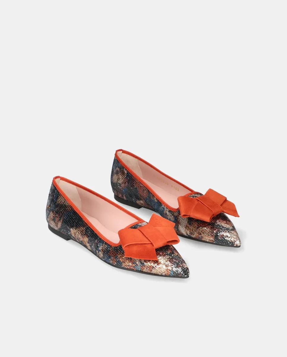 Женские лоферы Ella с пайетками и большой цветком Pretty Ballerinas — фото 3