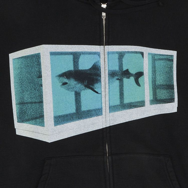 Толстовка Supreme x Damien Hirst Zip Up Hooded Sweatshirt, Black — фото 3