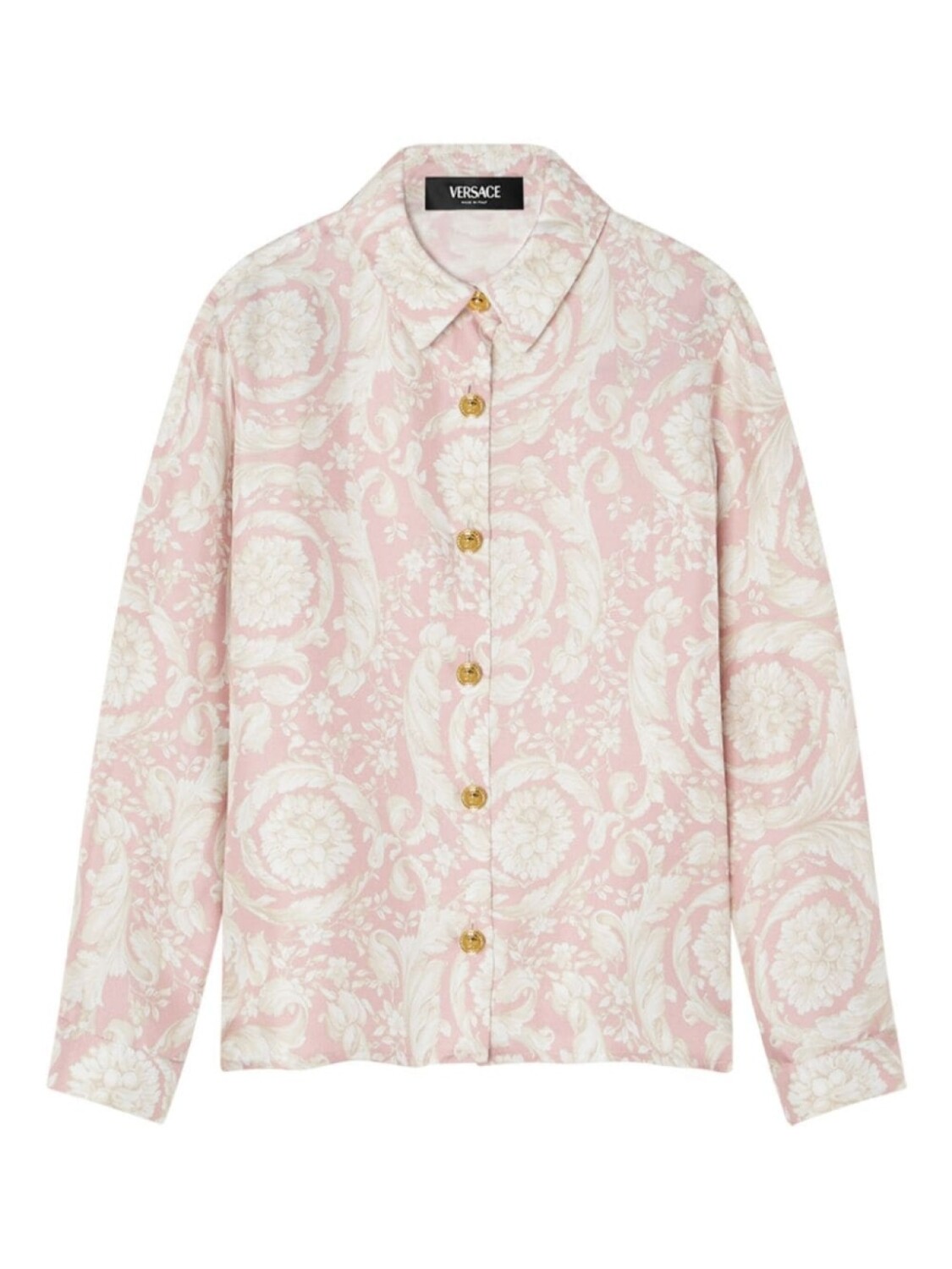 

Versace Kids рубашка с принтом Barocco, розовый