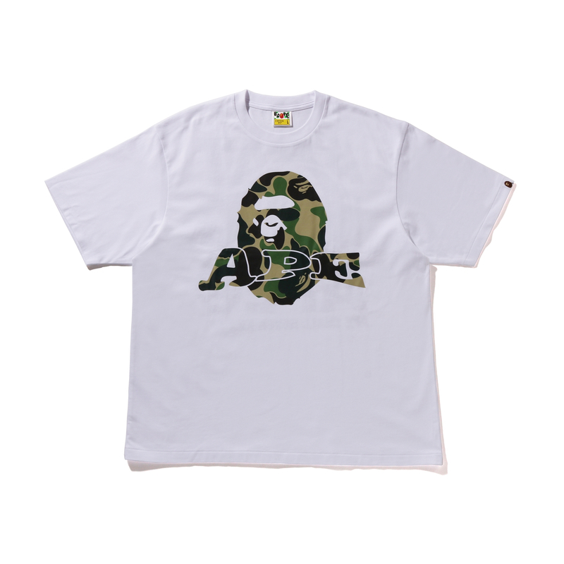 

Хлопковая футболка с принтом логотипа A BATHING APE, Black BKX