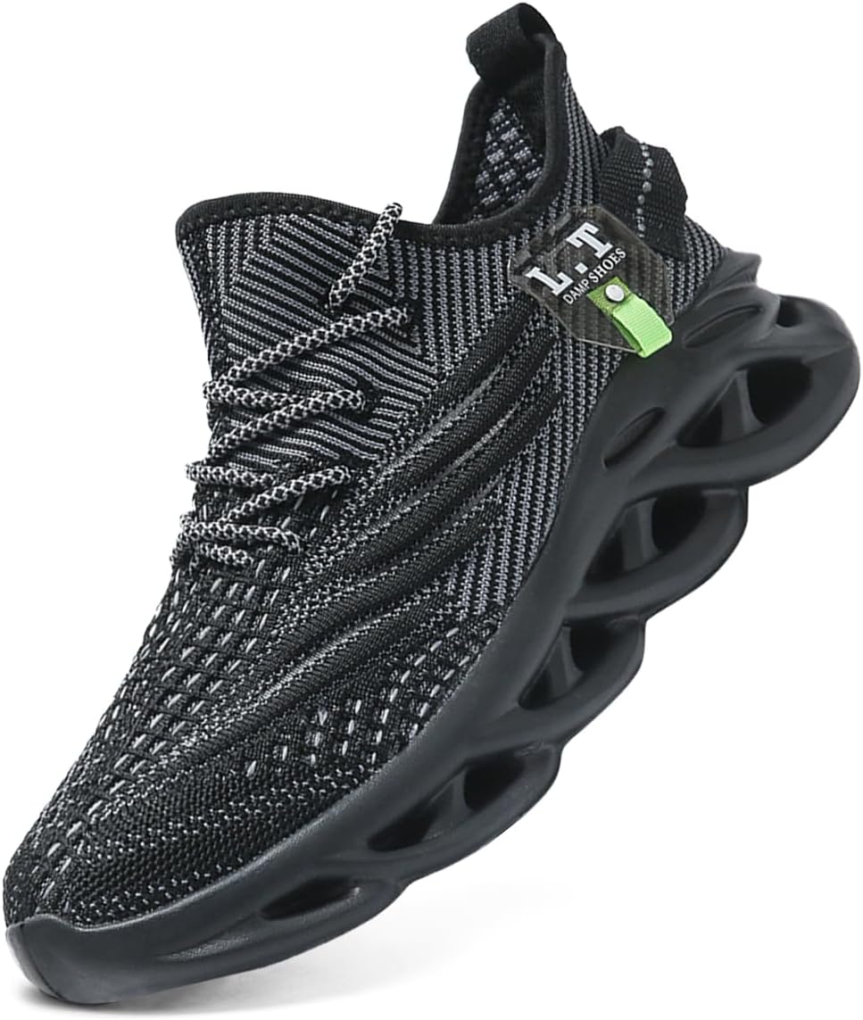 

Мужские кроссовки для бега Мужские теннисные туфли Легкие дышащие модные кеды Нескользящие спортивные кроссовки для тренировок и бегa Черные Dlwkipv