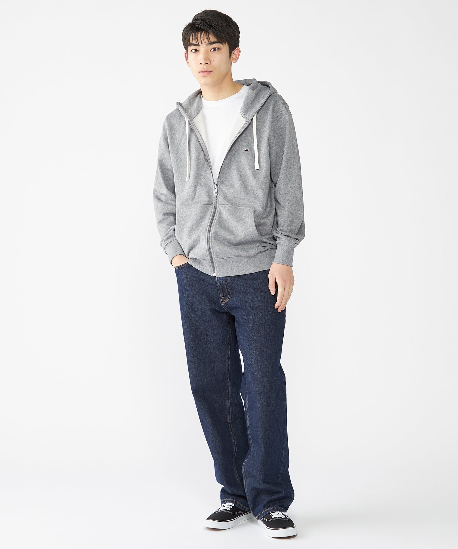 Худи Essential Terry на молнии TOMMY HILFIGER, Gray P91 — фото 2