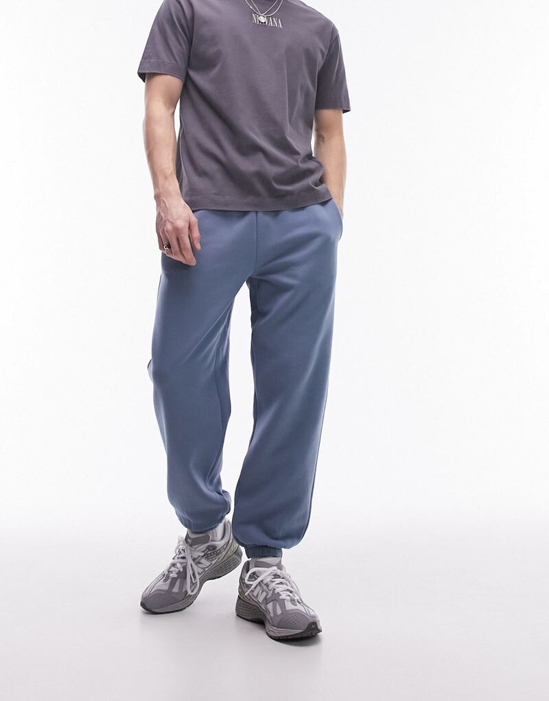 

Topman – синие джоггеры оверсайз