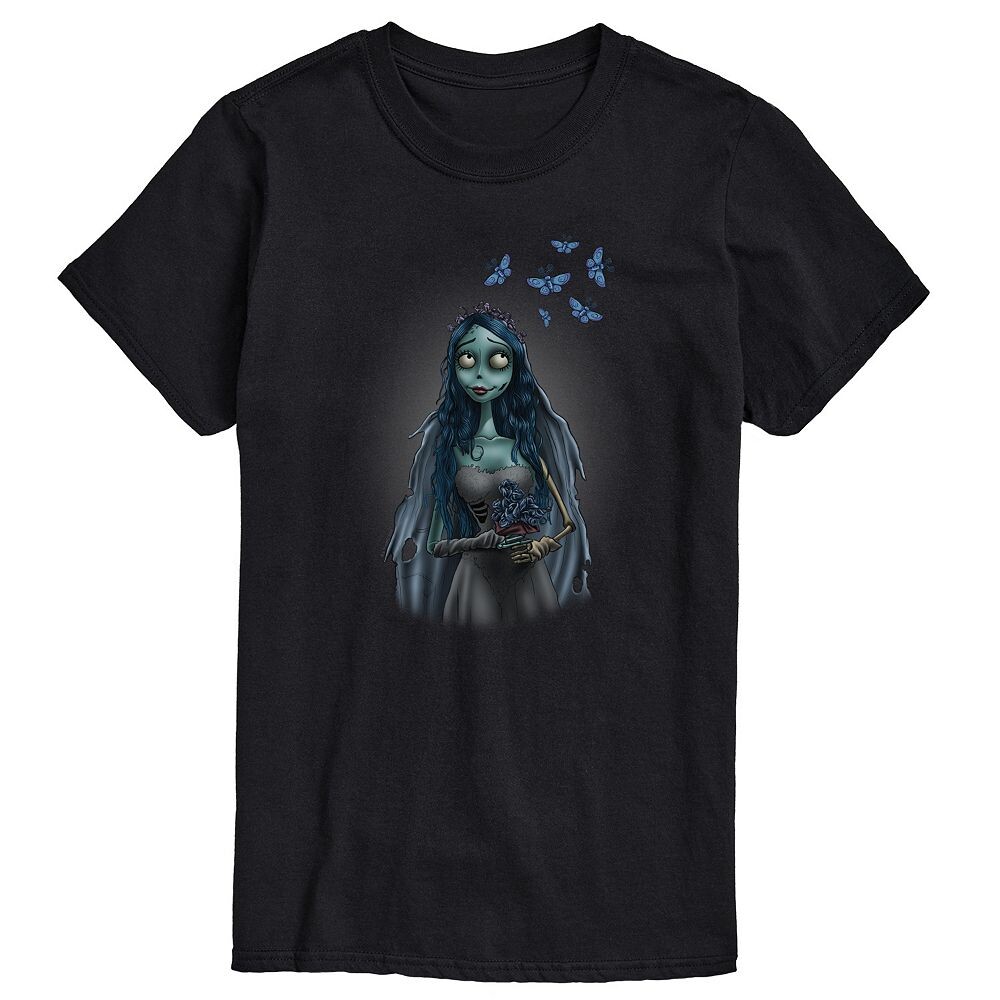 

Мужская футболка с рисунком Corpse Bride Butterfly Licensed Character, черный