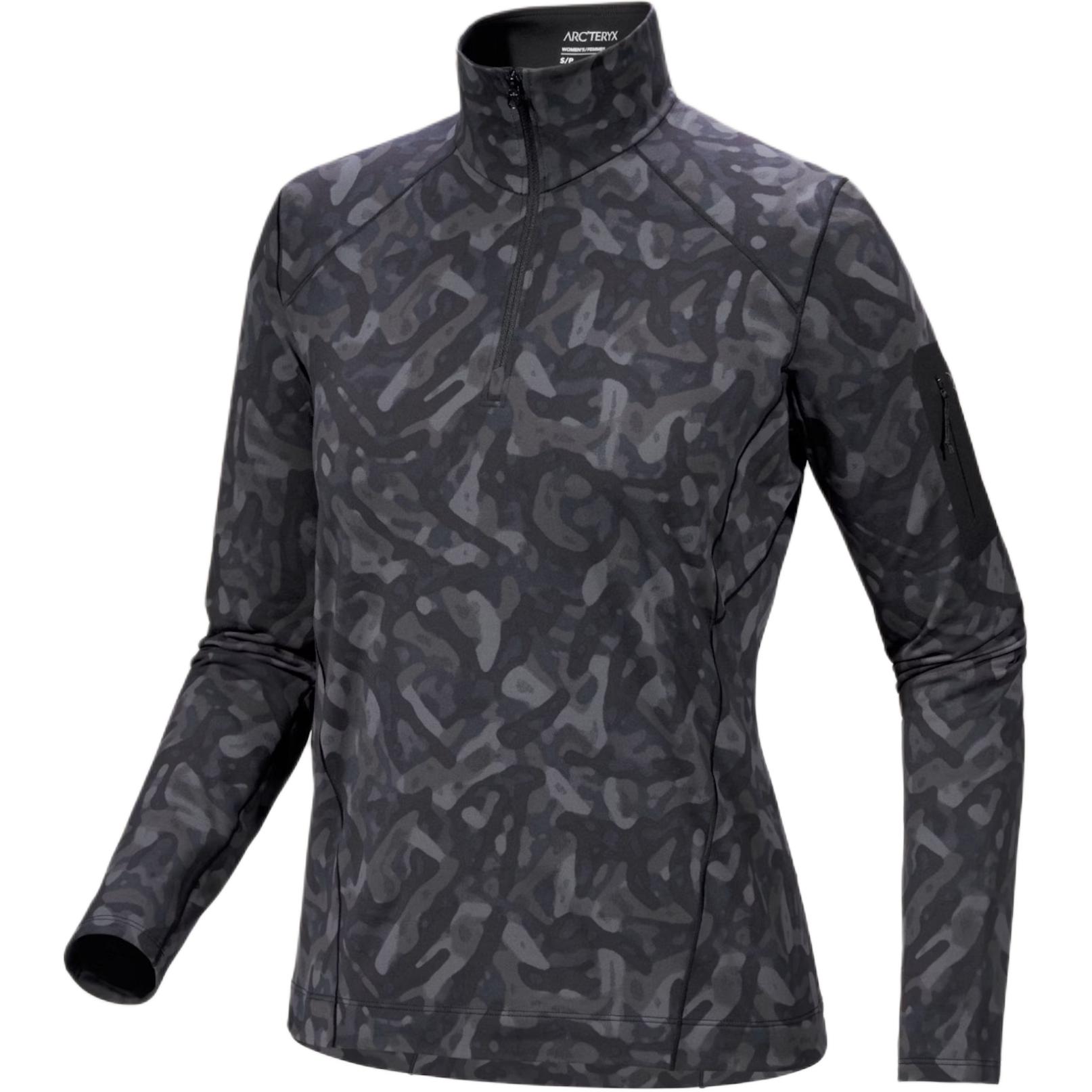 Arcteryx Куртка RHO FW24 Zip Neck Print женская черная — фото 3