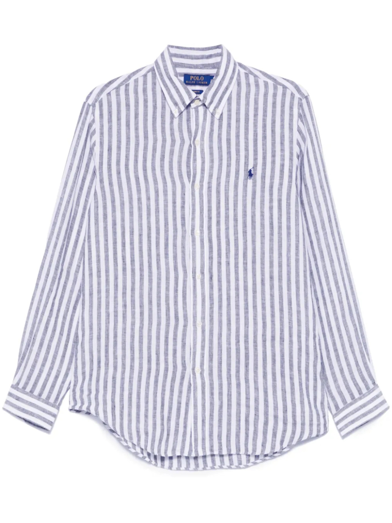 

Льняная рубашка Polo Ralph Lauren, синий