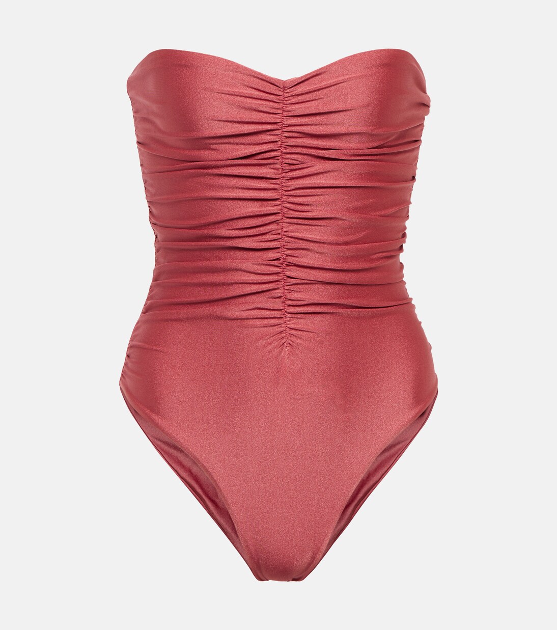 

Плавки бикини с высокой посадкой и наклонным лифом Jade Swim, Rose Sheen