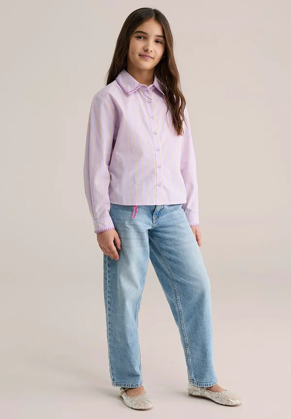 Блузка на пуговицах We Fashion, Lilac — фото 2