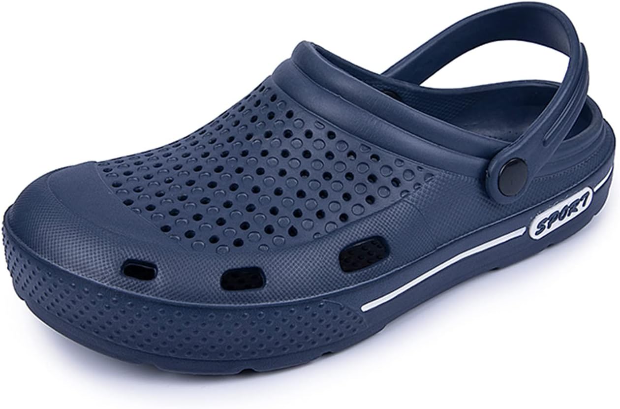 

Женские мужские босоножки для пляжа, водные туфли, обувь, тапочки, прогулочные туфли, домашние, туристические туфли, дышащие сетчатые мюли, кроссовки с открытой пяткой, обувь без шнуровки Dreser, синий