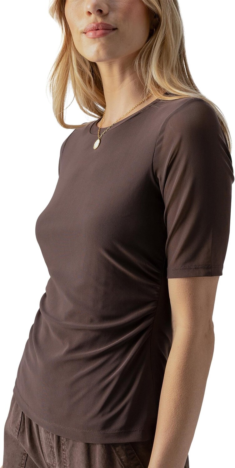

Футболка Sanctuary Half Sleeve Perfect Mesh Tee, цвет Mud Bath