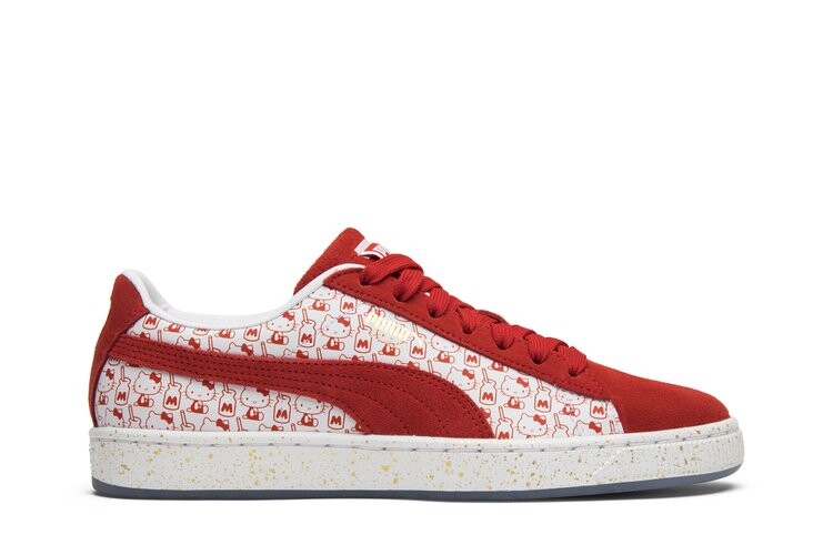 

Кроссовки Puma Hello Kitty x Wmns Suede 'Bright Red', красный