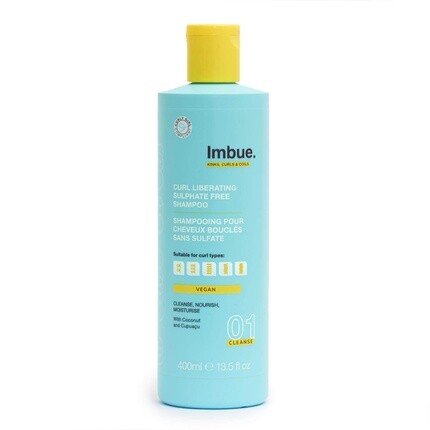 

Imbue Curl Liberating Шампунь без сульфатов для веганов и кудрявых девушек, 400 мл