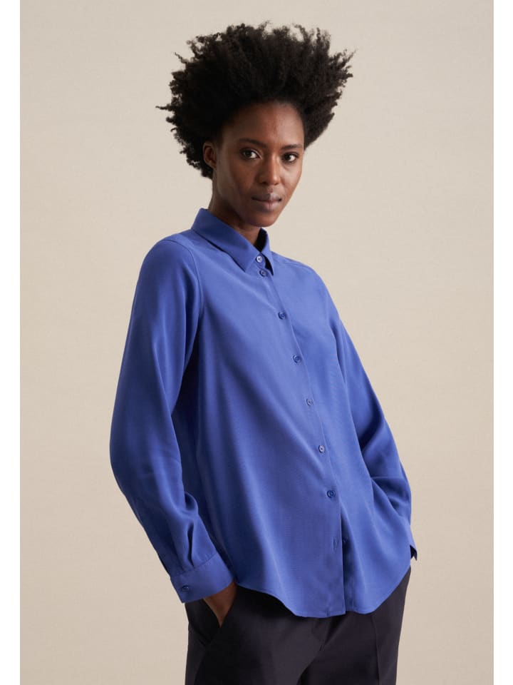 

Блуза Seidensticker Hemdbluse Regular, цвет Mittelblau