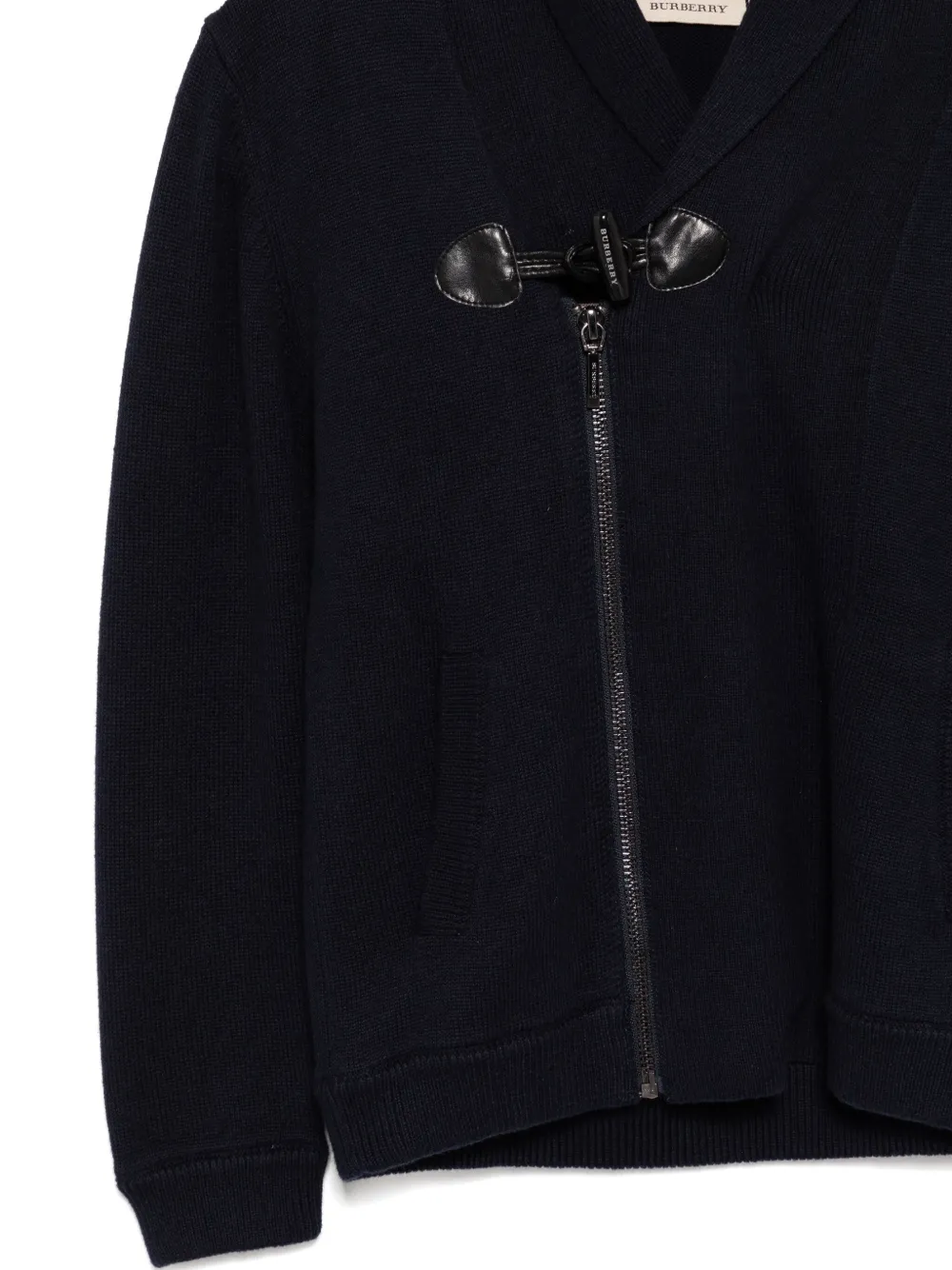 Кардиган на молнии BURBERRY KIDS, синий — фото 3
