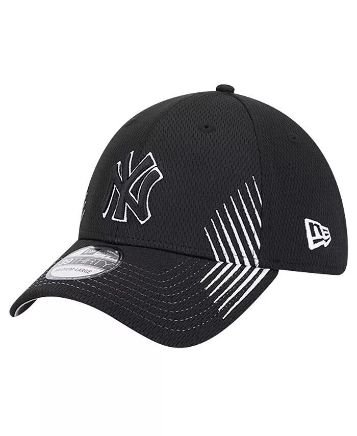 

Мужская черная кепка New York Yankees Active Dash Mark 39THIRTY Flex New Era, черный