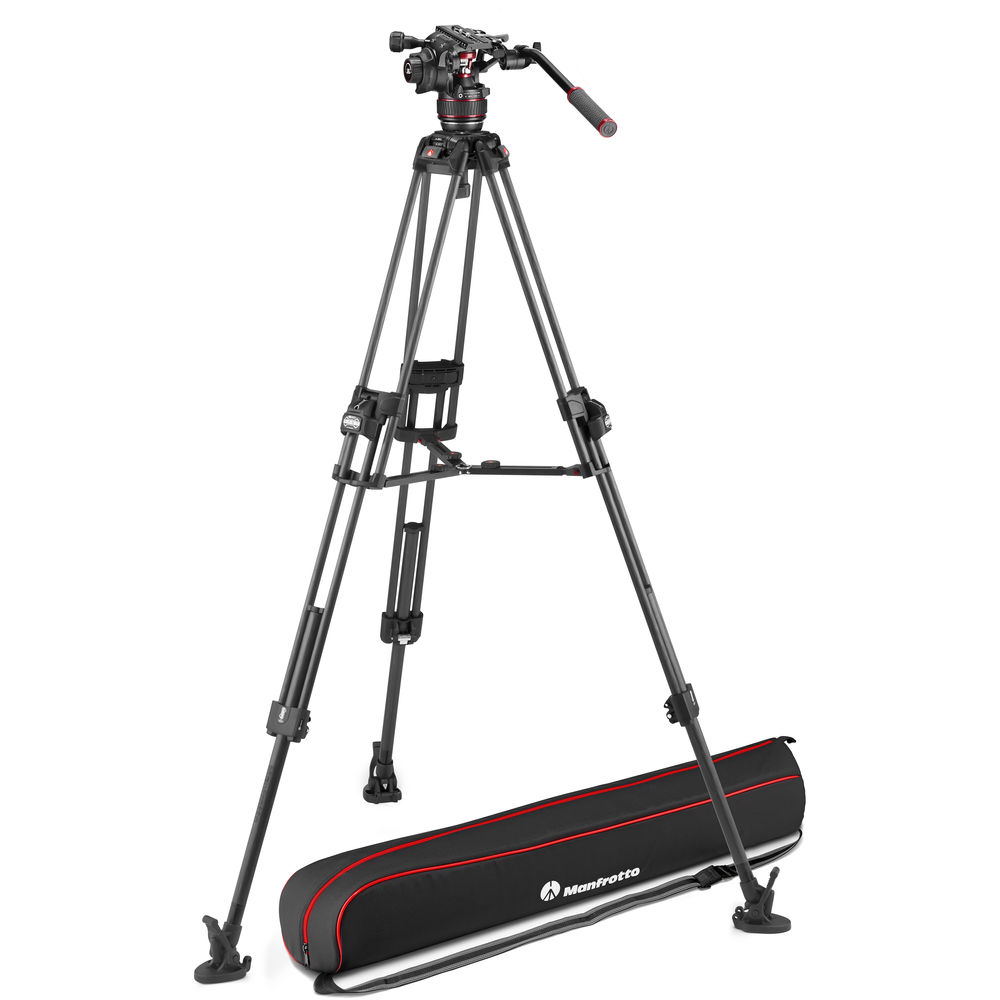 

Жидкостная головка Manfrotto 608 Nitrotech с системой штатива 645 FAST Twin Carbon Fiber и сумкой