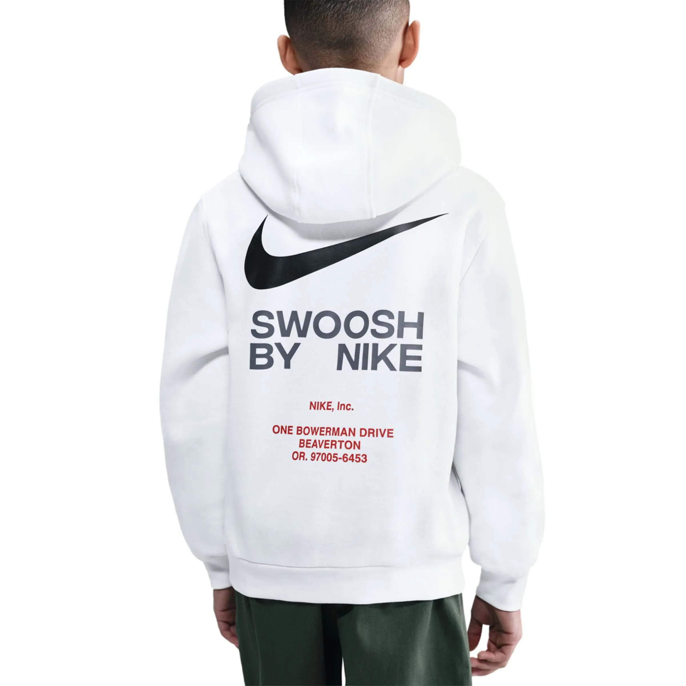 Детская толстовка Sportswear Athl Po Hoodie Bb Nike, белый — фото 4