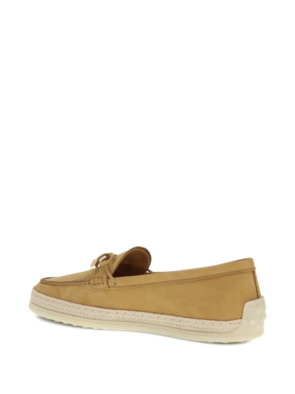 Лоферы с круглым мысом и бантом Tod'S, нейтральный — фото 4