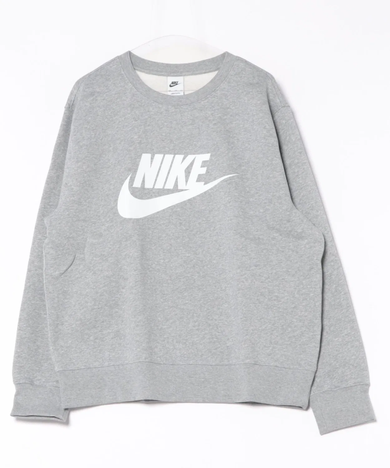 Свитшот Nike Club BB GFX с принтом, серый