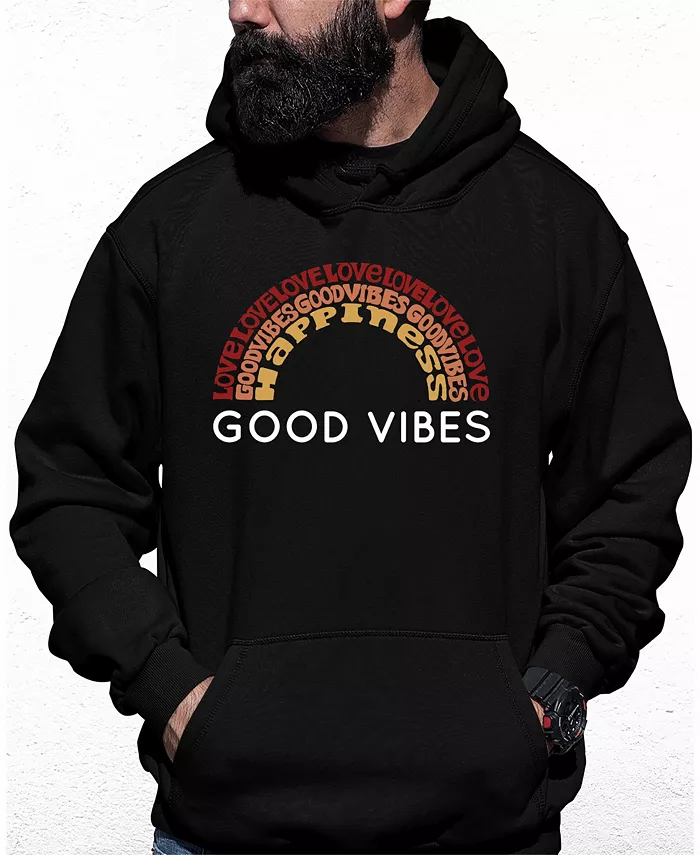 

Мужская худи с принтом "Good Vibes" LA Pop Art, черный