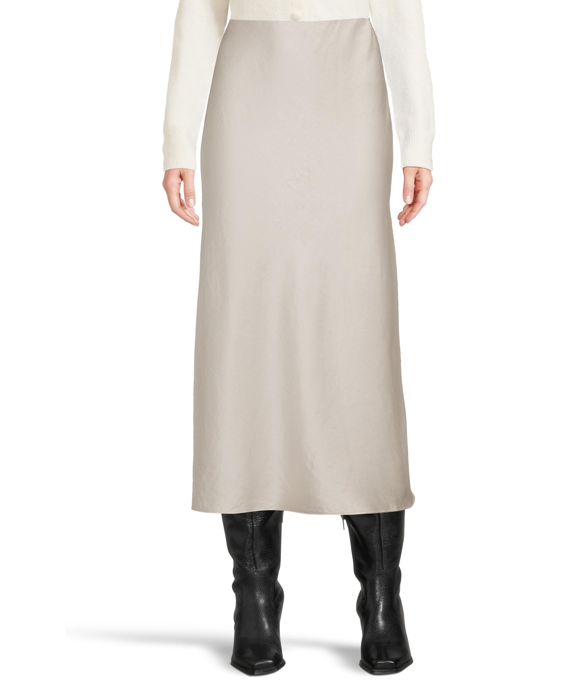 

Юбка Madewell Solana Maxi - Debs Drapey Satin, Steel