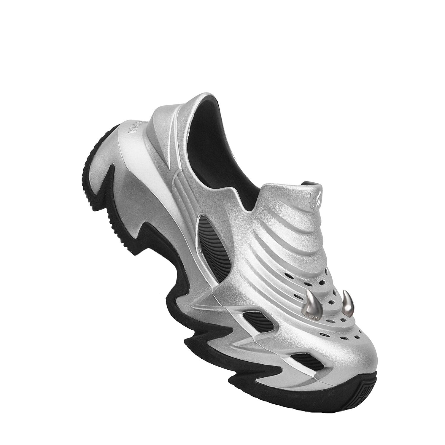 DragonSpike Clog 5cm Унисекс Титановый Серебристый Металл Улучшенные Аксессуары OGR — фото 3