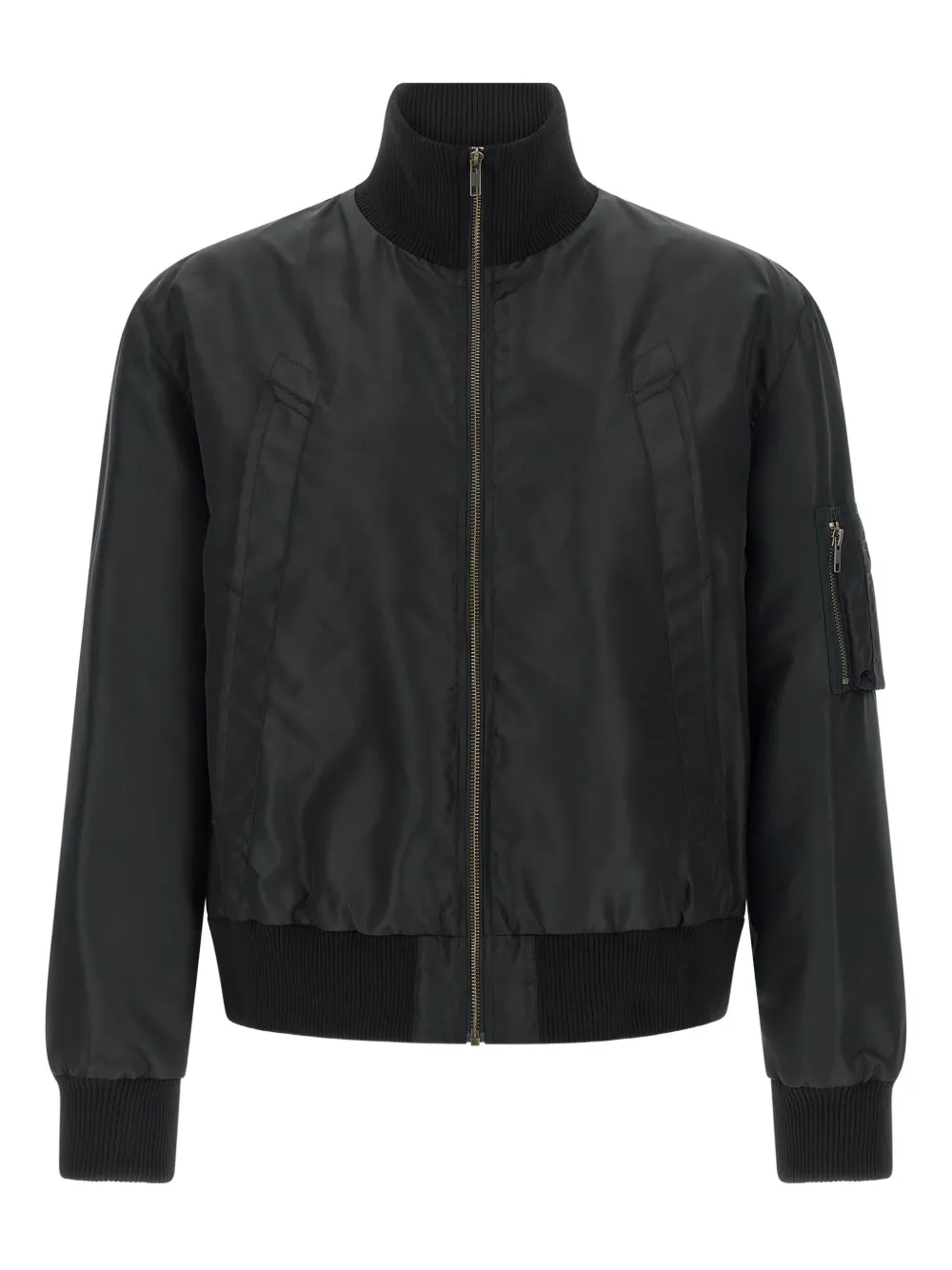 Бомбер с высоким воротником Mm6 Maison Margiela, черный