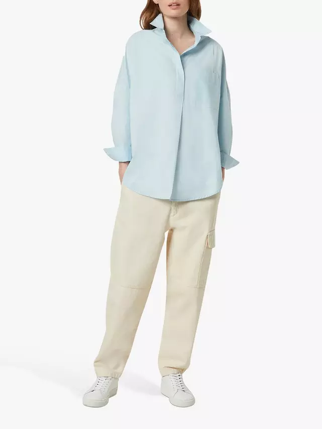 

Рубашка French Connection Laselle Over, цвет light/dream/blue