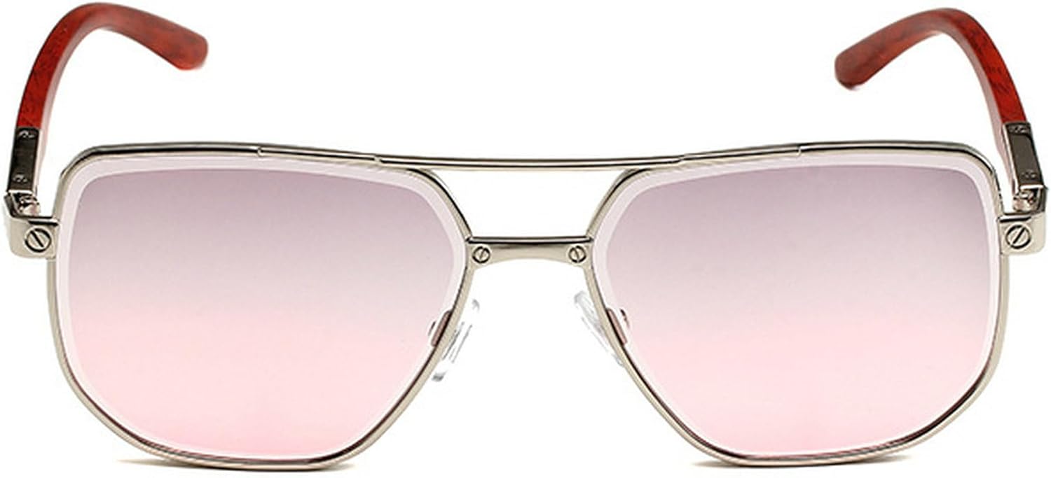 

Ретро-солнцезащитные очки квадратной формы для женщин и мужчин, модные солнцезащитные очки-пилот с градиентным переходом цвета, классические винтажные очки в стиле 70-х mincl, Gray Pink