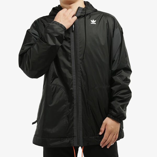 Куртка adidas originals Pt3 Hd Pf Jkt Athleisure Casual Sports Windproof Wear-resistant Hooded Jacket Black, черный — фото 3