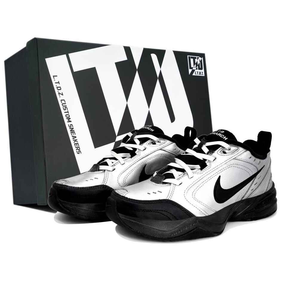

Кроссовки Nike Air Monarch 4 Chunky Sneakers Unisex Low-top Black/Silver, черный/серебряный