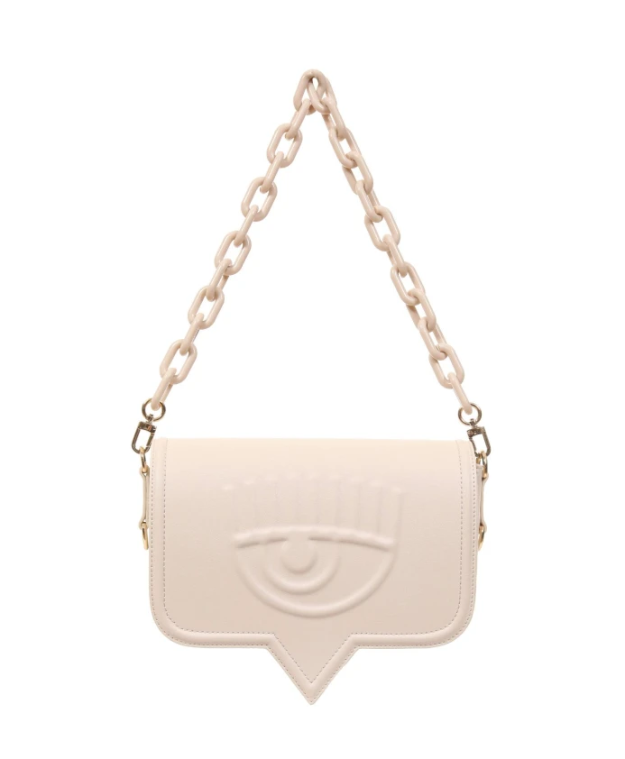 

Сумка через плечо в форме глаза с тиснением Chiara Ferragni Collection, розовый