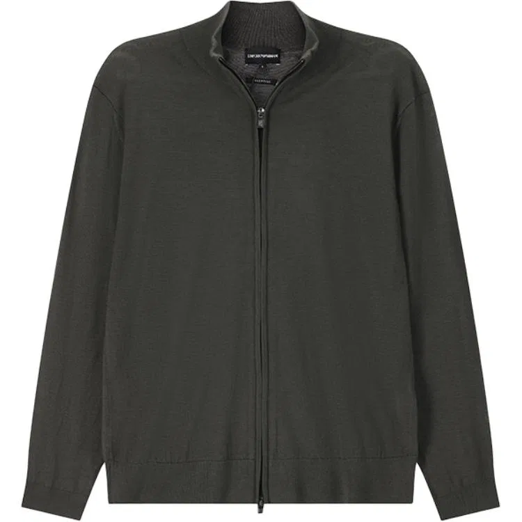 Свитер шерстяной на молнии EMPORIO ARMANI, Jasper