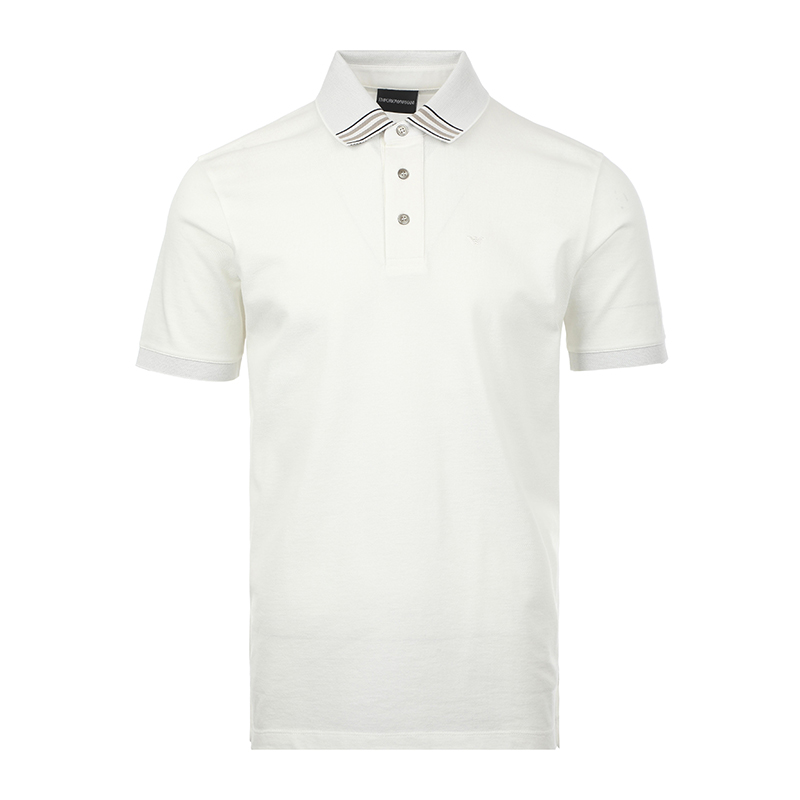 Поло из пике EMPORIO ARMANI, белый