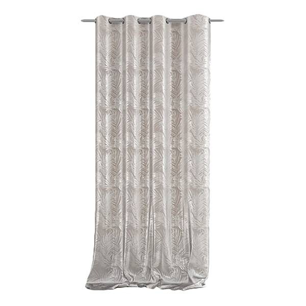

Занавеска с люверсами FLHF Velvet Leaves, 245 см цвет beige/silber