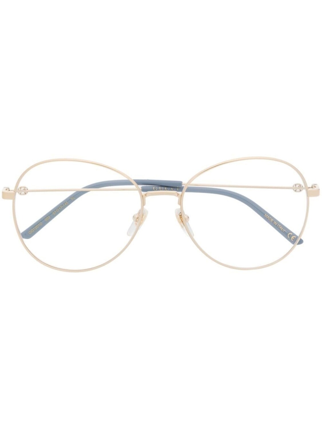 

Gucci Eyewear очки в круглой оправе, золотистый