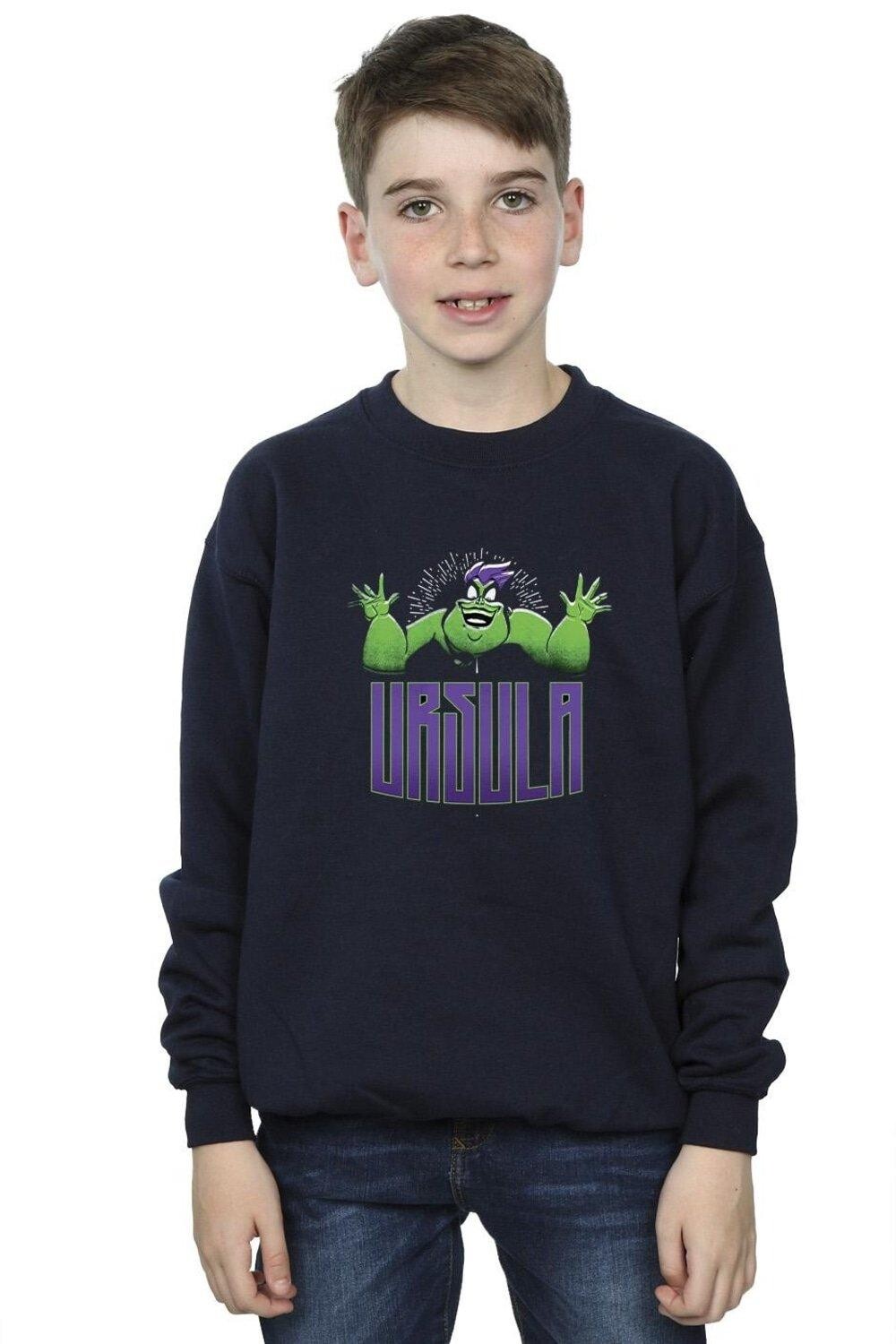 

Зеленый свитшот Villains Ursula Disney, темно-синий