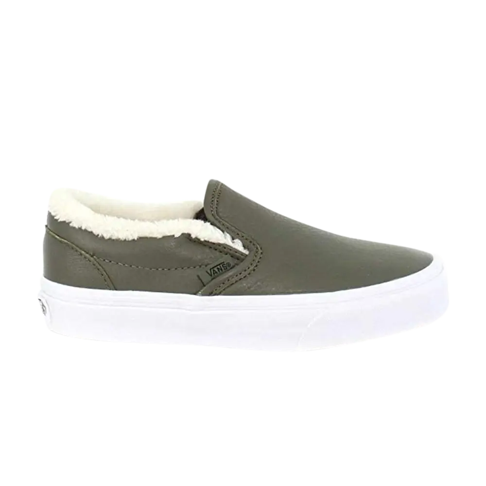 

Кожаные слипоны Vans, зеленый
