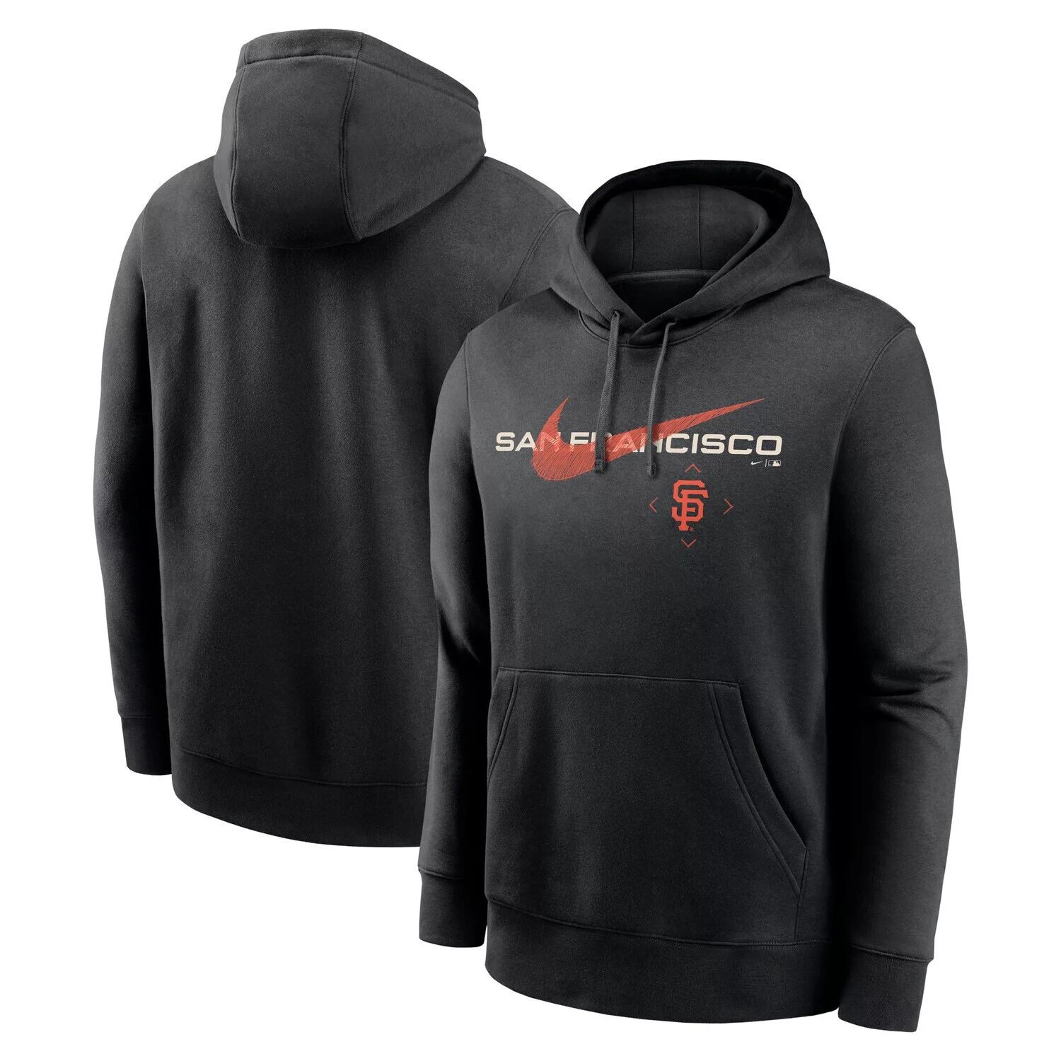 

Мужской черный пуловер с капюшоном San Francisco Giants Swoosh NeighborHOOD Nike