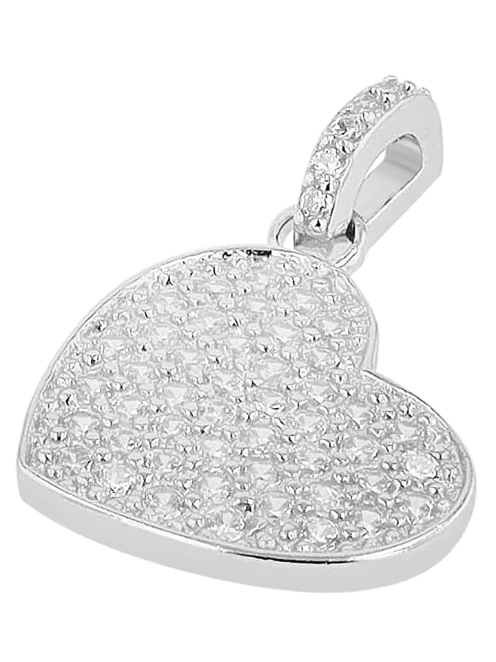 

Adeliás Женский кулон - кулон в форме сердца из серебра 925 пробы с кубическим цирконием в серебряной оправе