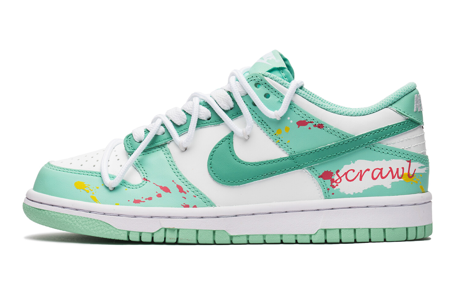 

Кроссовки Nike Dunk Skateboarding Shoes Women's Low-top White/Green, светло-зеленый